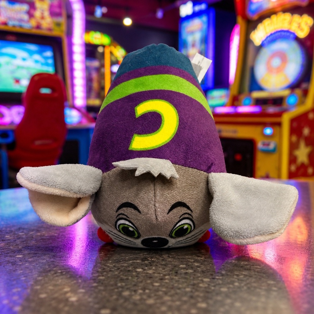Chuck E. Cheese Marmie Plush Small 6" Mouse Arcade Prize Toy
